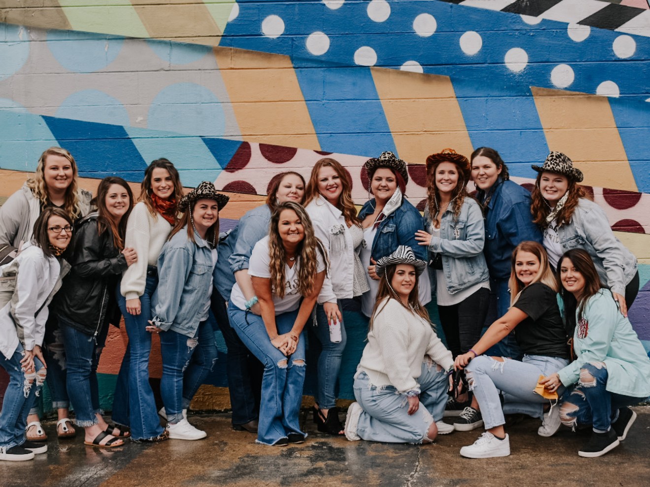 a group of people posing for a photo
